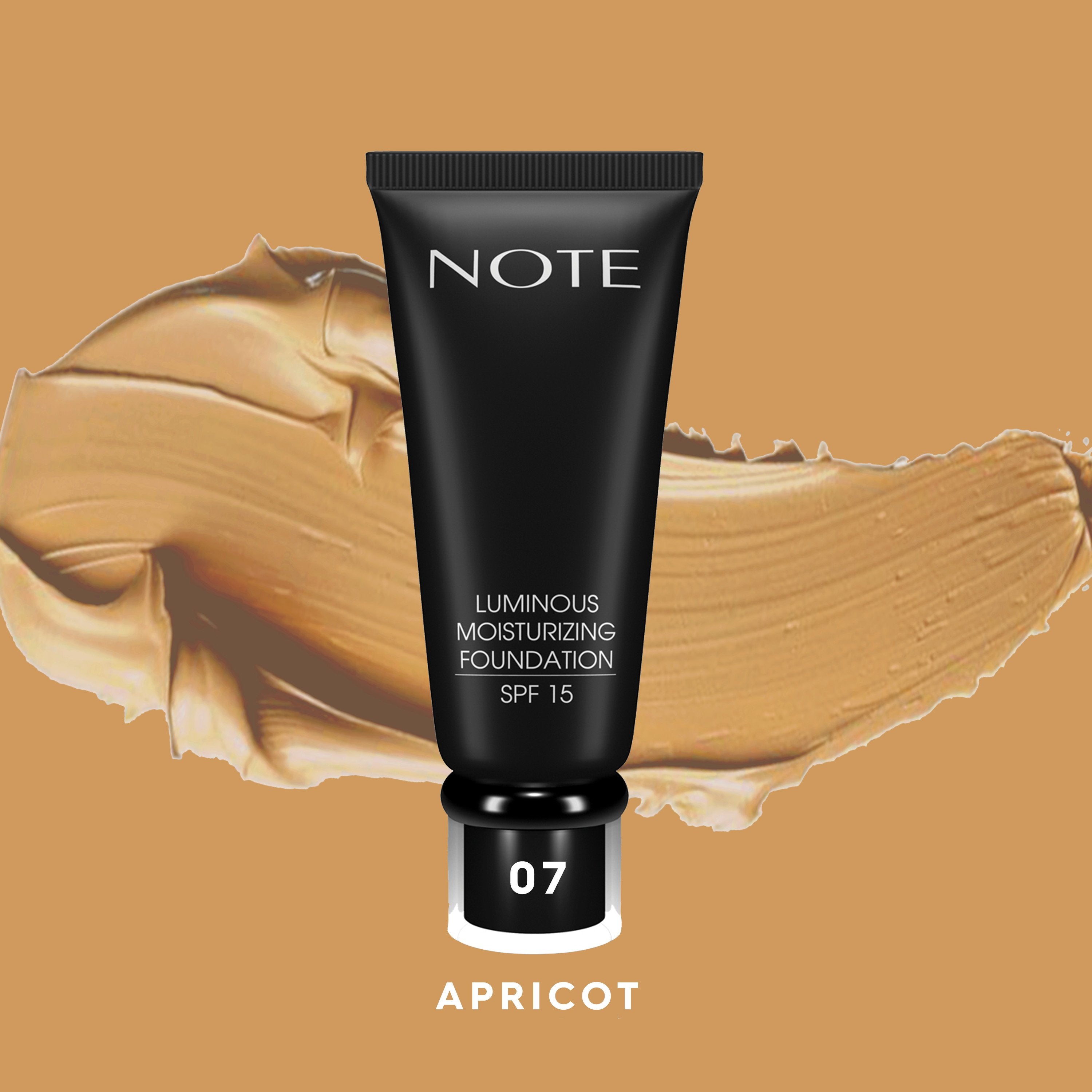 NOTE LUMINOUS MOISTURIZING FOUNDATION Halal Foundation, Vegan Foundation, Paraben Free Foundation, Cruelty Free Foundation,Moisturising Foundation, Natural, Dry Skin, SPF 15, Evens skin tone, Long Lasting