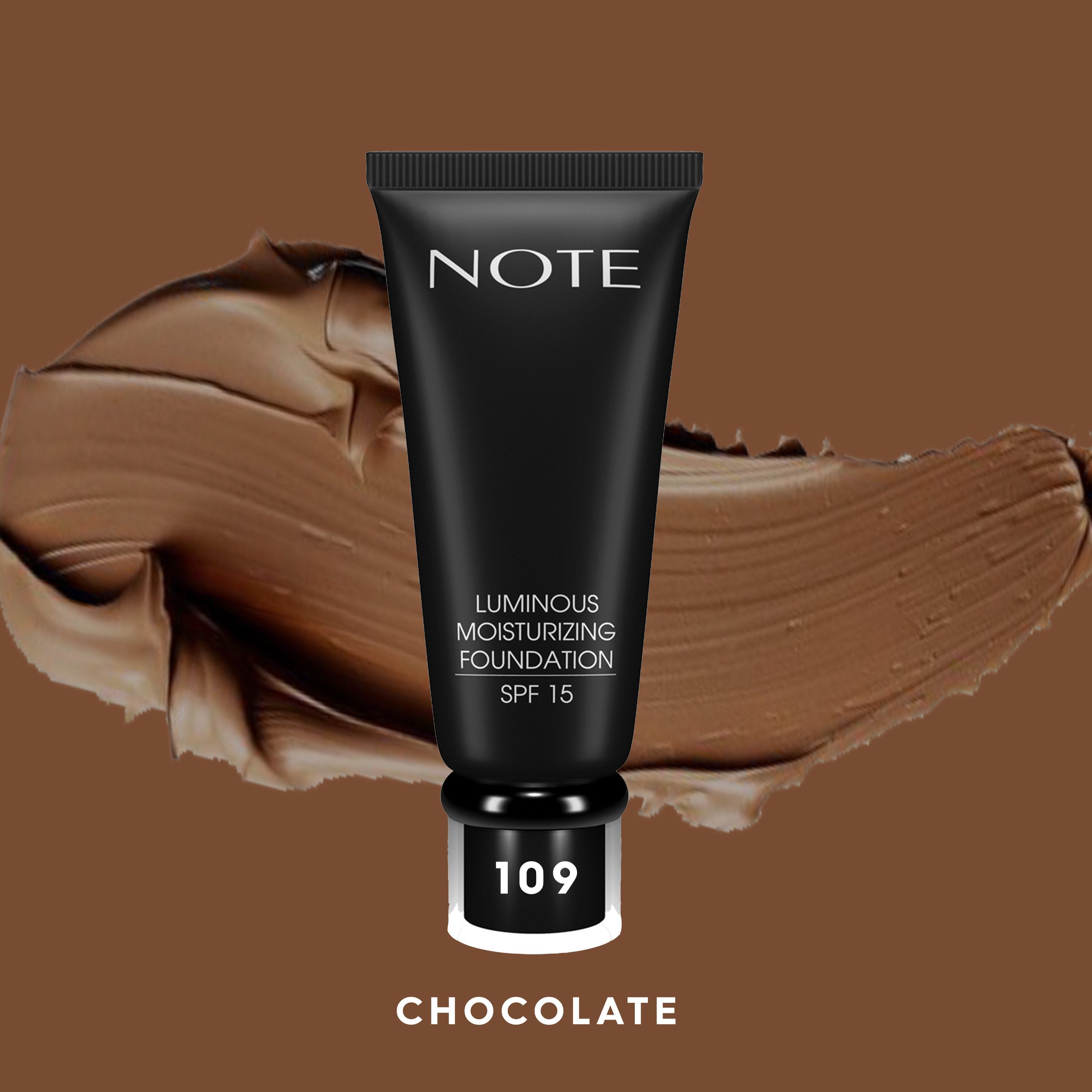 NOTE LUMINOUS MOISTURIZING FOUNDATION Halal Foundation, Vegan Foundation, Paraben Free Foundation, Cruelty Free Foundation,Moisturising Foundation, Natural, Dry Skin, SPF 15, Evens skin tone, Long Lasting