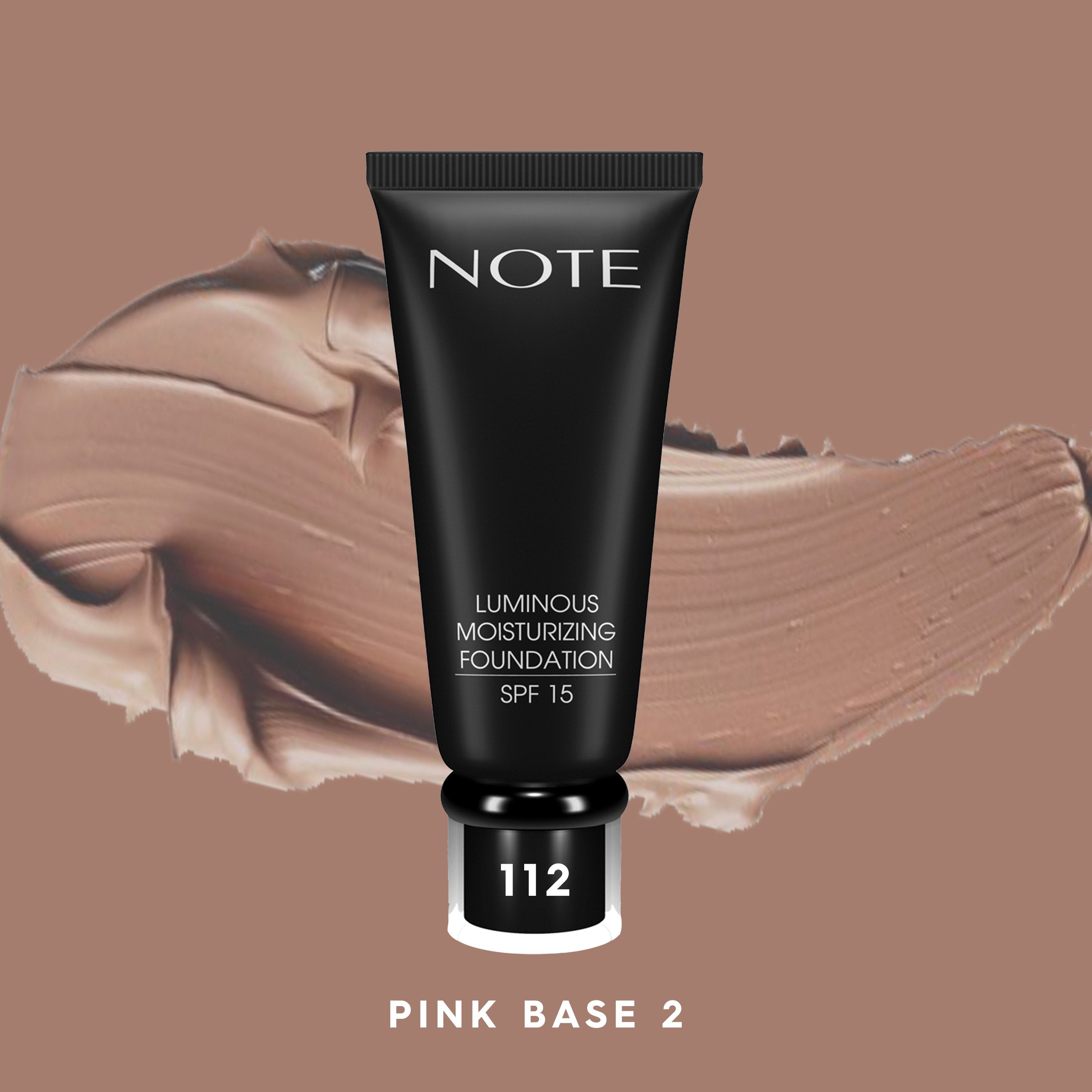 NOTE LUMINOUS MOISTURIZING FOUNDATION Halal Foundation, Vegan Foundation, Paraben Free Foundation, Cruelty Free Foundation,Moisturising Foundation, Natural, Dry Skin, SPF 15, Evens skin tone, Long Lasting