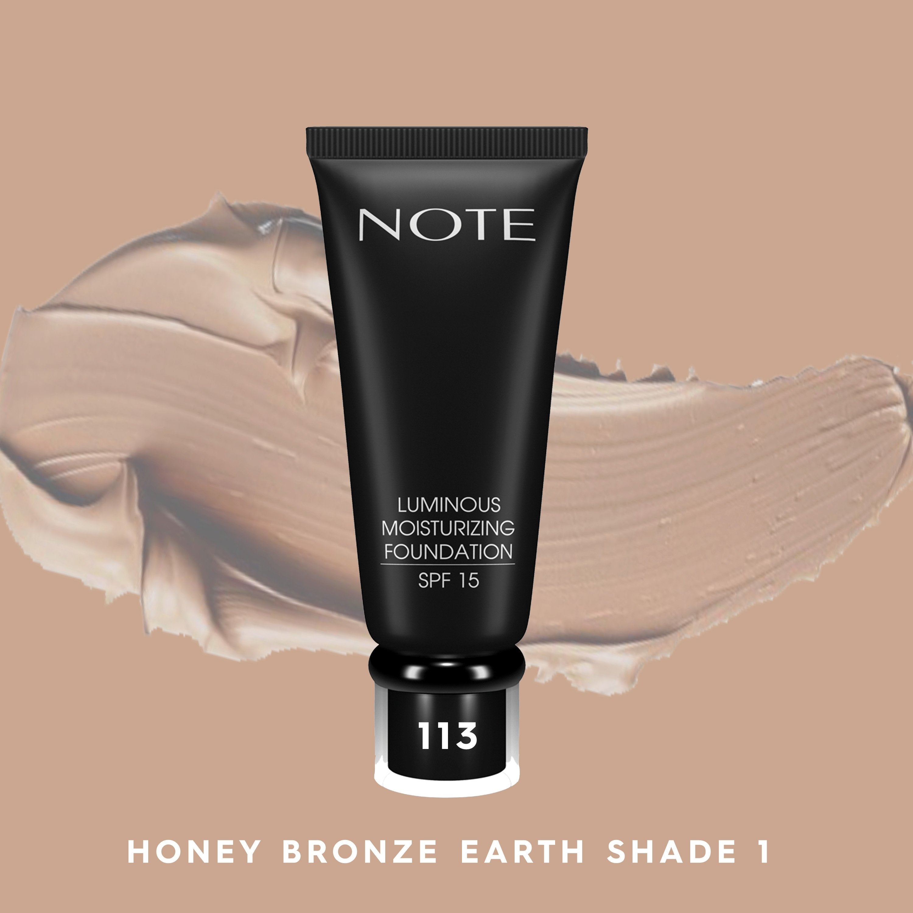 NOTE LUMINOUS MOISTURIZING FOUNDATION Halal Foundation, Vegan Foundation, Paraben Free Foundation, Cruelty Free Foundation,Moisturising Foundation, Natural, Dry Skin, SPF 15, Evens skin tone, Long Lasting